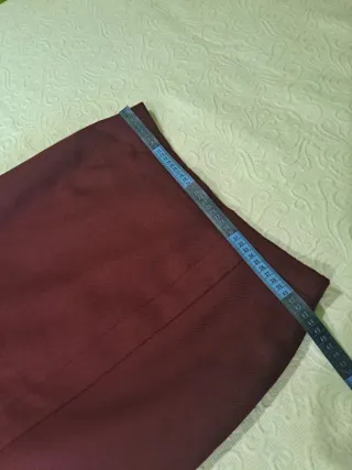 Falda Lana Elena Miró Burgundy Talla 44