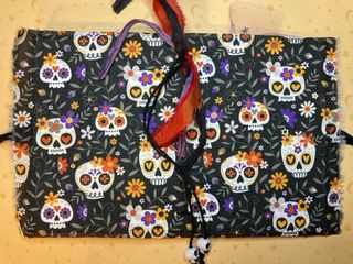 Libreta Día de Muertos Halloween y 2 Bolis