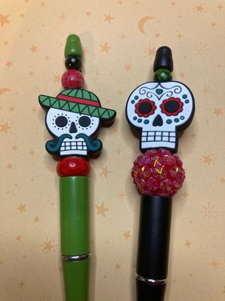 Libreta Día de Muertos Halloween y 2 Bolis