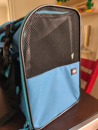 Transportín gato/perro pequeño azul