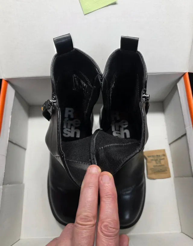 Botines Refresh mujer talla 36 negros