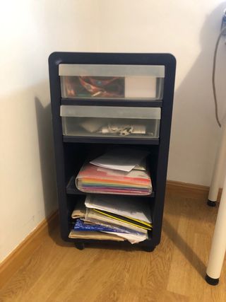 Mueble organizador con ruedas