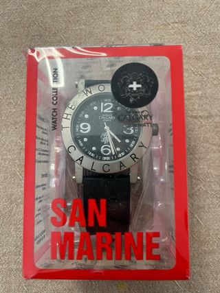 Reloj Calgary Hombre Negro/Plata
