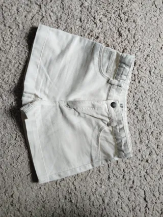 Shorts H&M Mujer Crema