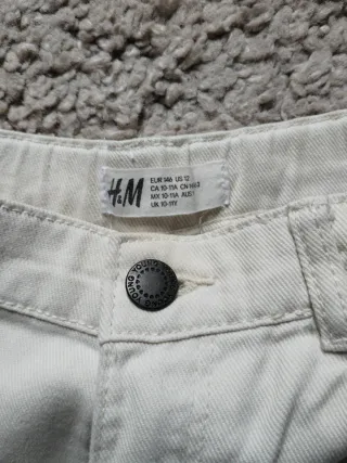 Shorts H&M Mujer Crema