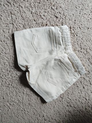 Shorts H&M Mujer Crema