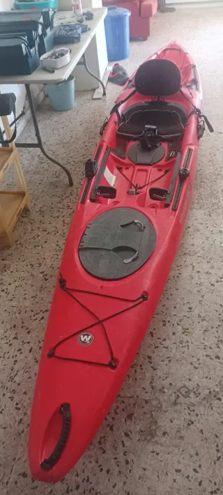 Kayak de travesía y pesca rojo tarpon140