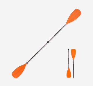 Kayak hinchable amarillo y gris 2 personas