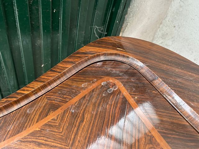 Escritorio Isabelino Marquetería Bronce