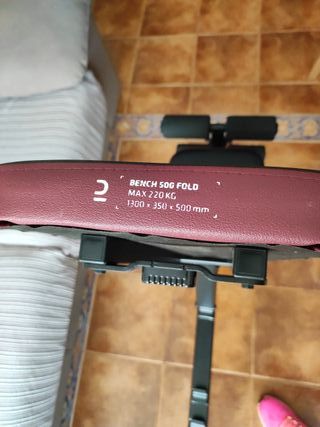 Banco de pesas ajustable Decathlon 