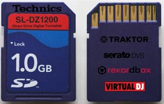2 Tarjetas SD 1GB Timecode Technics SL-DZ1200