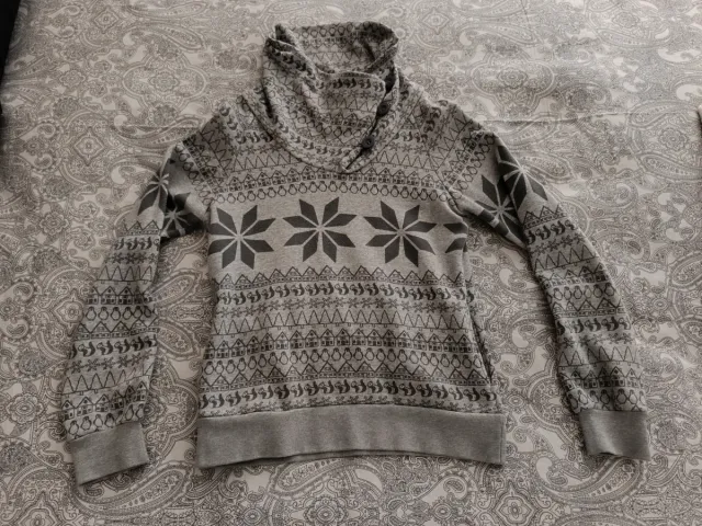 Sudadera gris Zara Trafaluc con interior afelpado