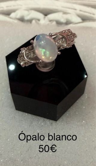 Anillos Plata 925 Ópalos ajustables 