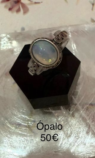 Anillos Plata 925 Ópalos ajustables 