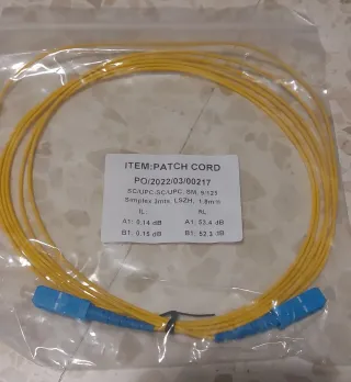 Cable Fibra Óptica SC/APC-SC/APC SM 10m