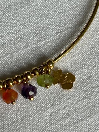 Pulsera Caprice Tous Oro 18k, Amatista y Gemas