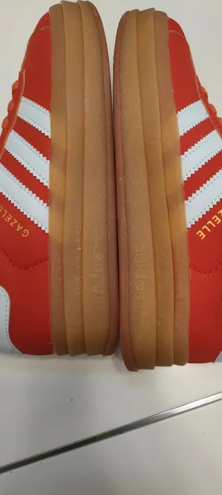 Zapatillas Adidas Gazelle Naranja y Blanco