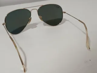 Gafas Ray-Ban Aviator Polarizadas Oro/Verde