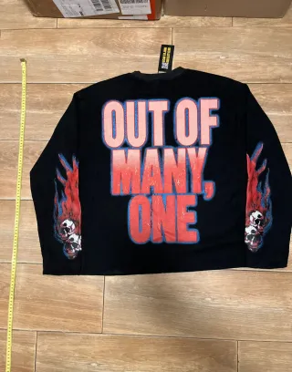 Chaqueta Negra Estampada Esqueleto VR