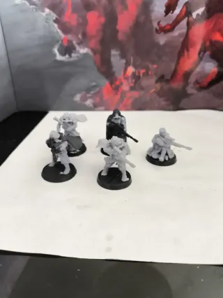 5 Grim Guard Snipers 28mm grimdark future wh40k