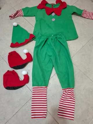 Pack 4 Disfraces de Elfo Navideño