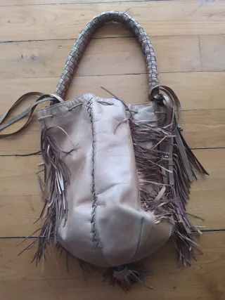 Bolso de piel Lucio Herrezuelo flecos