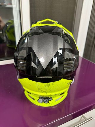 Casco Motocross Amarillo y Negro LS2
