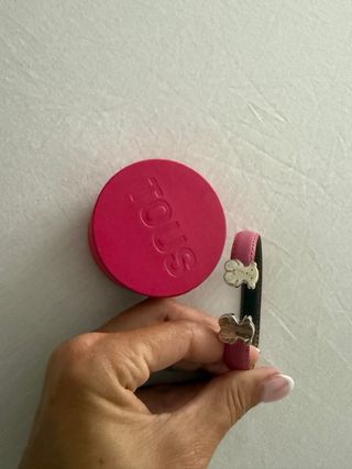 Pulsera Tous Rosa y Plata