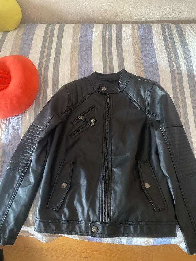 Chaqueta Cuero Urban Republic Negra