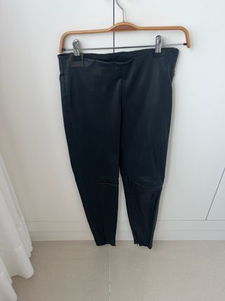 Pantalón cuero Max Mara negro