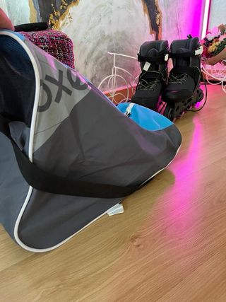 Patines en línea con casco y bolsa