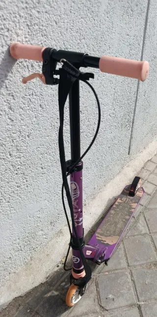 2 Patinetes Oxelo Mid 5 Morado y Verde 