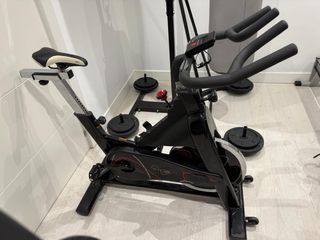 Bici Spinning Profesional Acero pantalla entrena