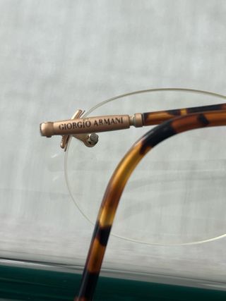 Montura Gafas Giorgio Armani Ovaladas Tortoise/Oro