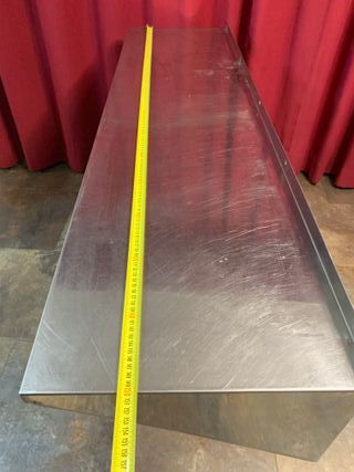 ESTANTERIA ACERO INOXIDABLE 18/10 PLEGADA 150X40