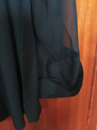 Blusa negra fiesta elegante