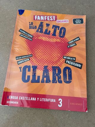 libro lengua y literatura 3 ESO