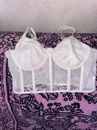 Top Corsé Blanco Encaje