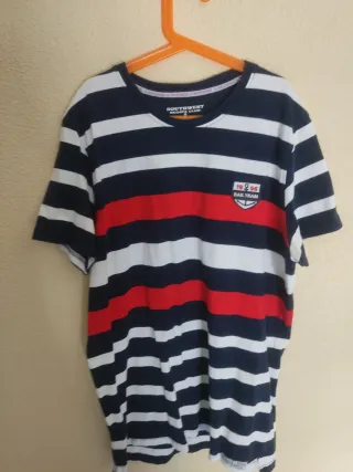 Camiseta Rayas Azul, Blanca y Roja