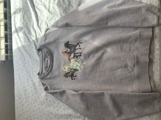 Sudadera Kenzo Gris Caballos Talla S