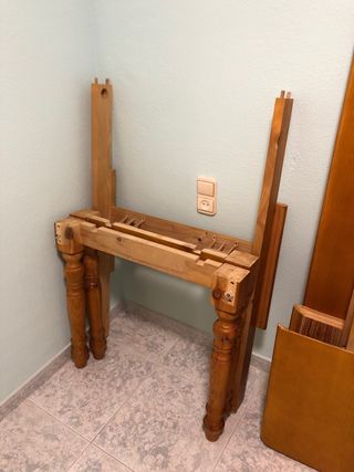 Mesa extensible de madera