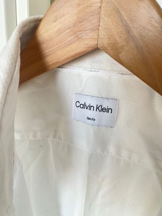 Camisa Ajustada Calvin Klein Blanca