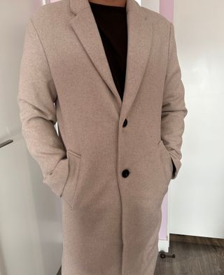 Abrigo Zara Hombre Talla M Beige 