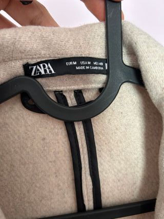 Abrigo Zara Hombre Talla M Beige 