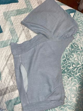 Top Zara Celeste Talla S