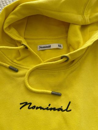 Sudadera Nominal Amarilla Talla XL