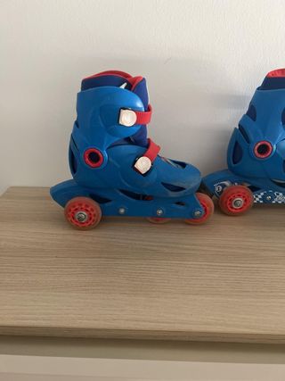 Patines ajustables para niños/as con protecciones