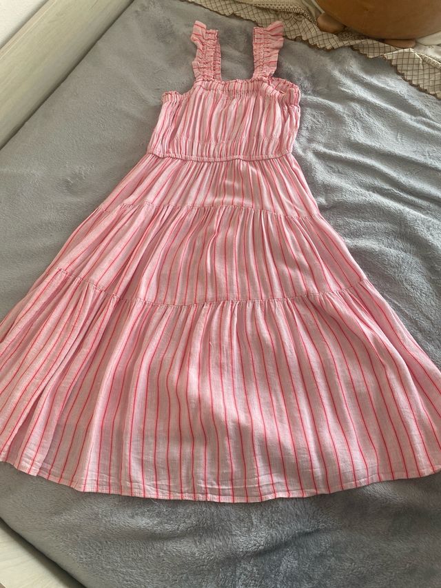 Vestido Zara niña rosa rayas