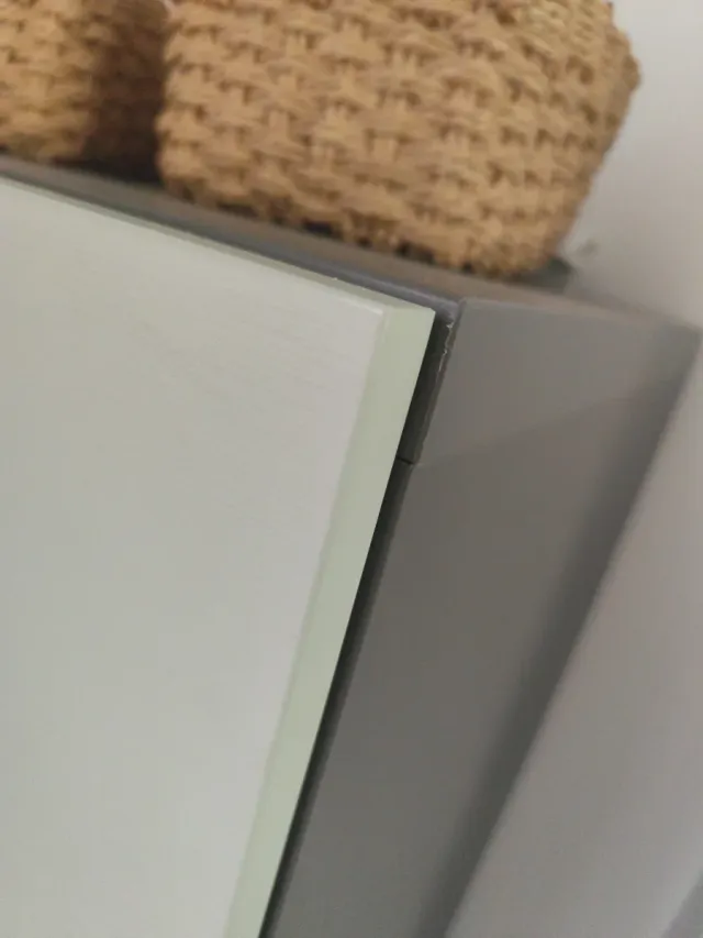 Mueble Besta gris y verde agua