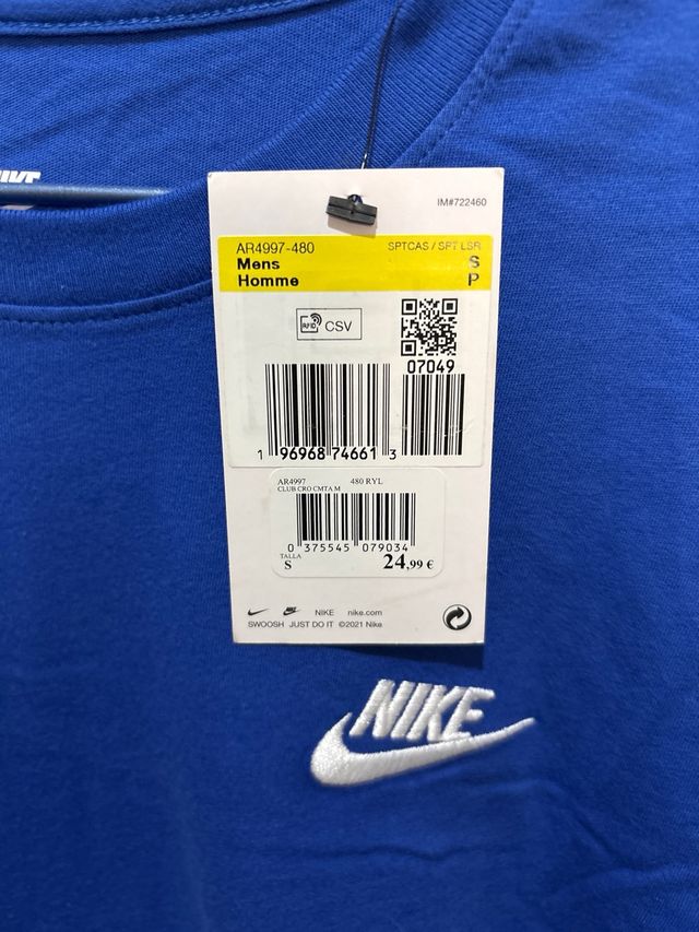 Camiseta Nike Azul Talla S